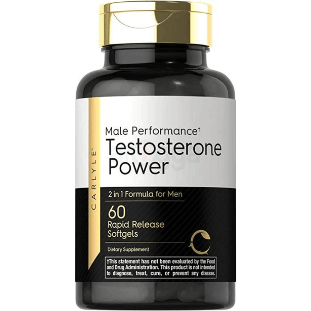Carlyle Testosterone Power for Men 60 Rapid Release Softgels 		  