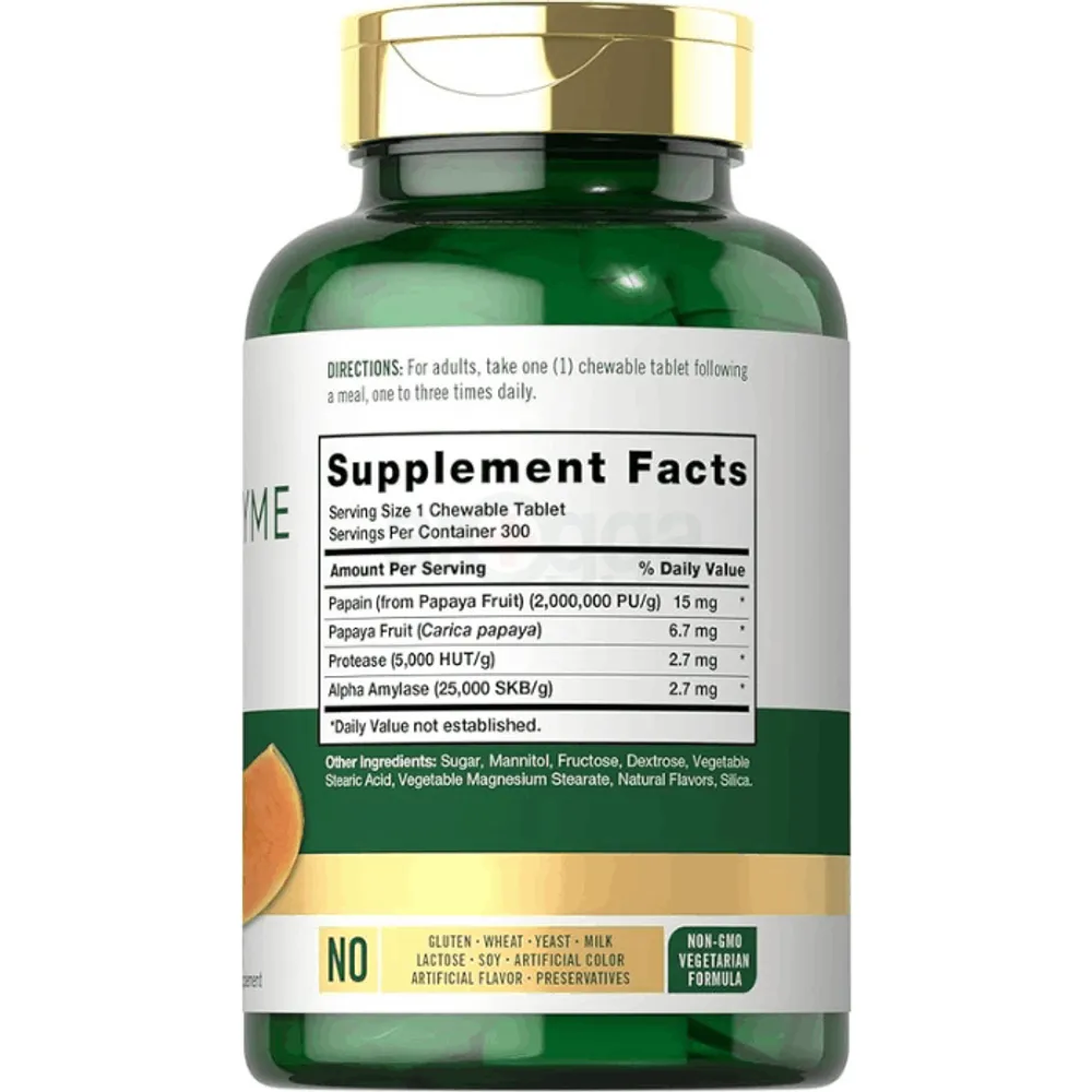 Carlyle Papaya Enzyme Chewable Tablets  