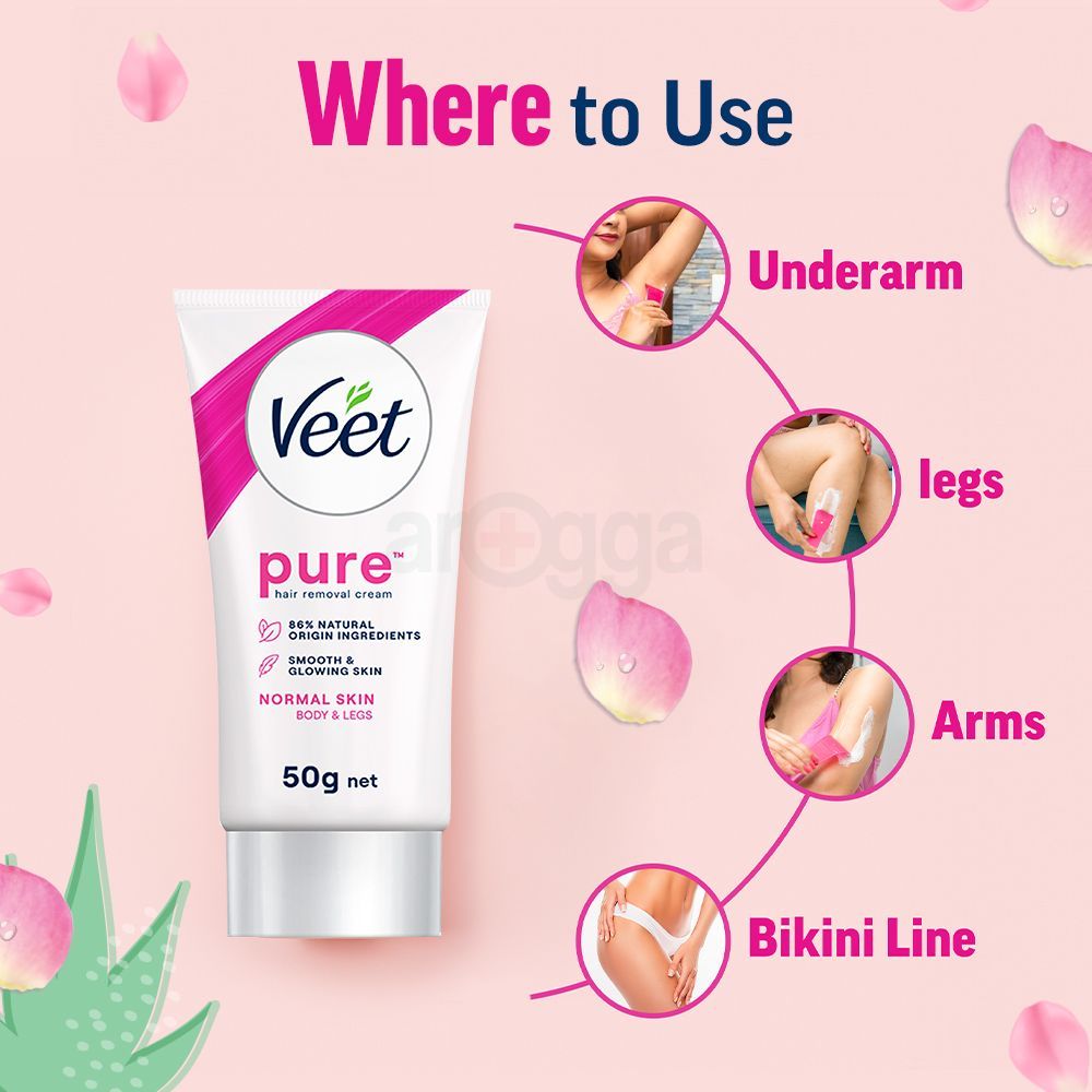 Veet Pure Hair Removal Cream for Normal Skin 50g  