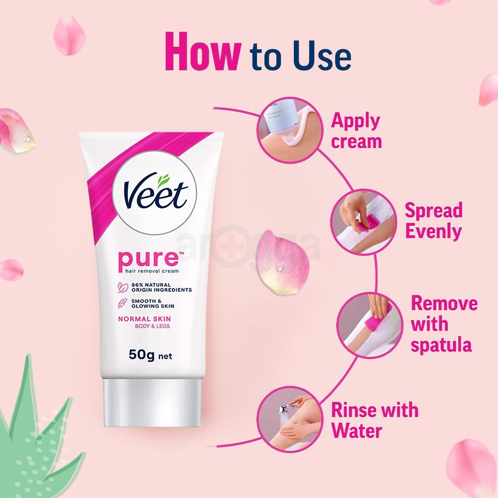 Veet Pure Hair Removal Cream for Normal Skin 50g  