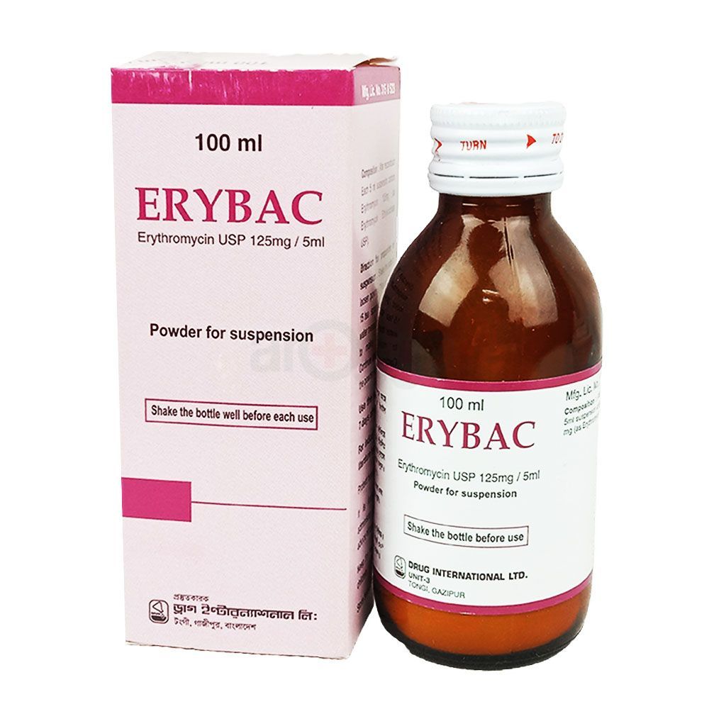 Erybac 125mg/5ml Powder for Suspension