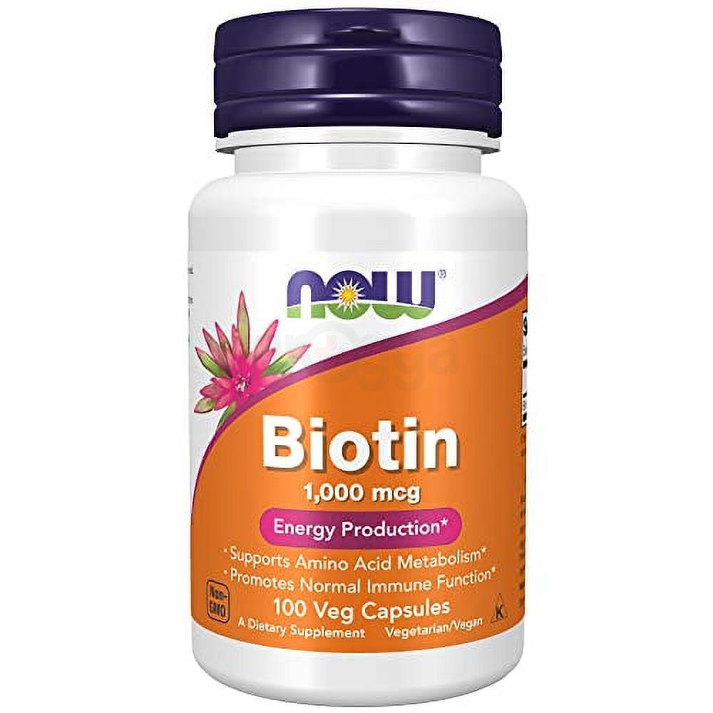 NOW Foods Supplements, Biotin 1000 mcg, 100 Capsules  