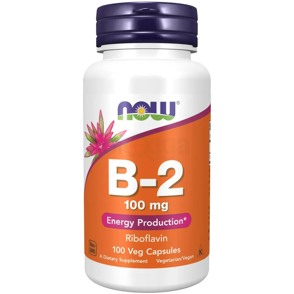 NOW Supplements, Vitamin B-2 (Riboflavin) 100 mg, Energy Production, 100 Caps  