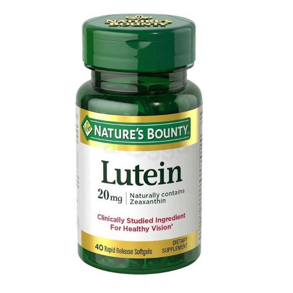 Nature's Bounty Lutein 20 mg 40 Softgels   