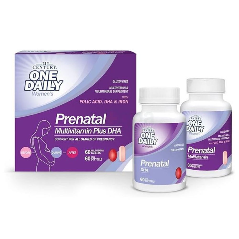 21st Century Prenatal with DHA, 60 Tablets and 60 Softgels  