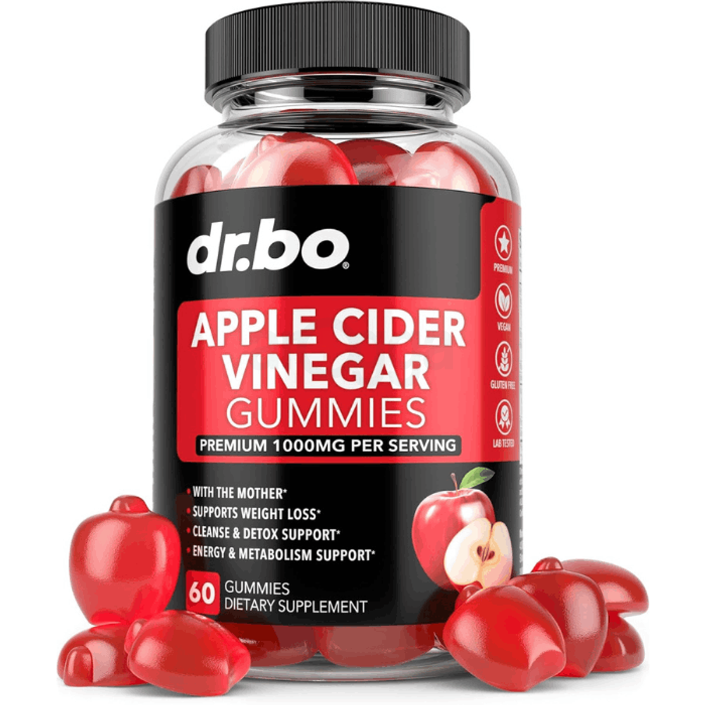 Dr. bo Apple Cider Vinegar Gummies, Natural Support for Advanced Weight Loss, (60 Gummies)  