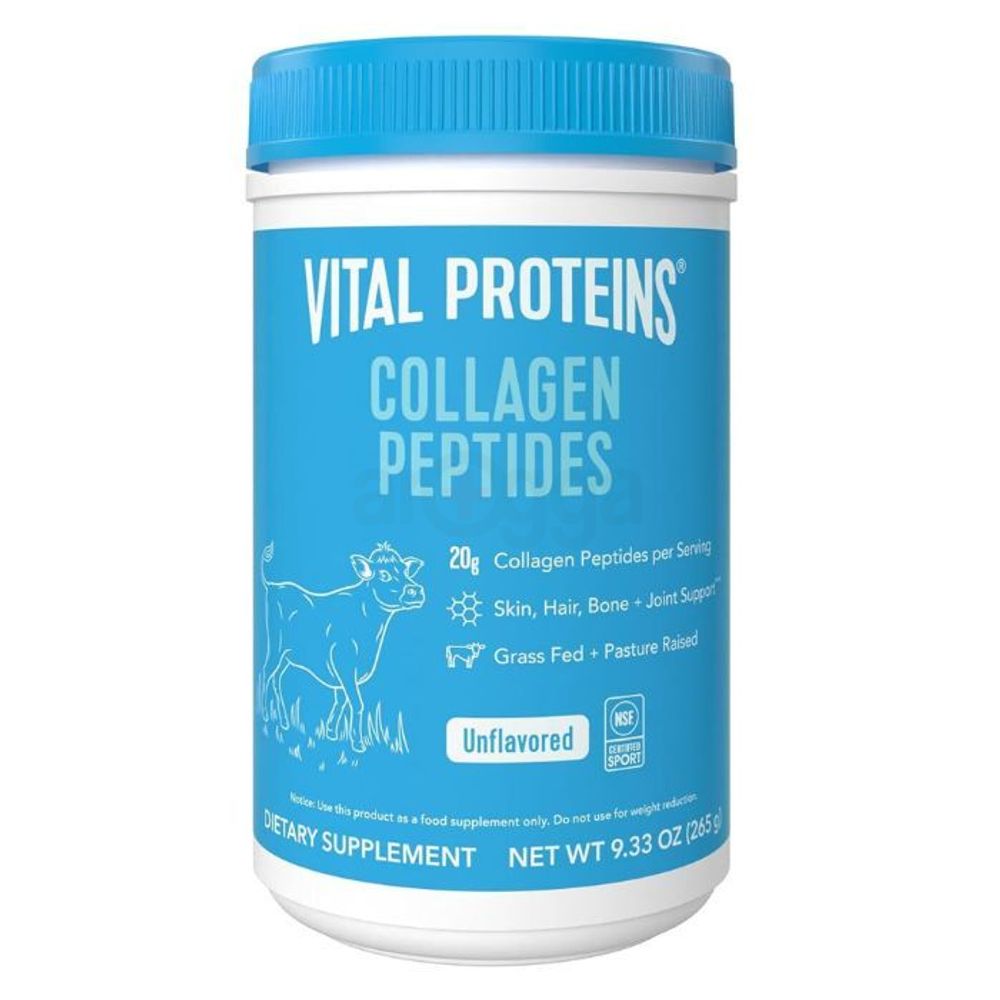 Vital Proteins Collagen Peptides Unflavored Dietary Supplement for Skin, Hair, Nail & Joint Support 265g  
