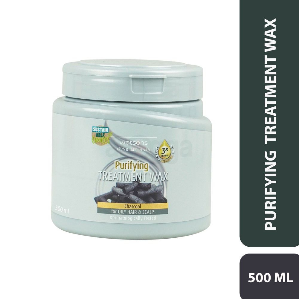 Watsons Charcoal Purifying Hair Treatment Wax for Oily Hair & Scalp  