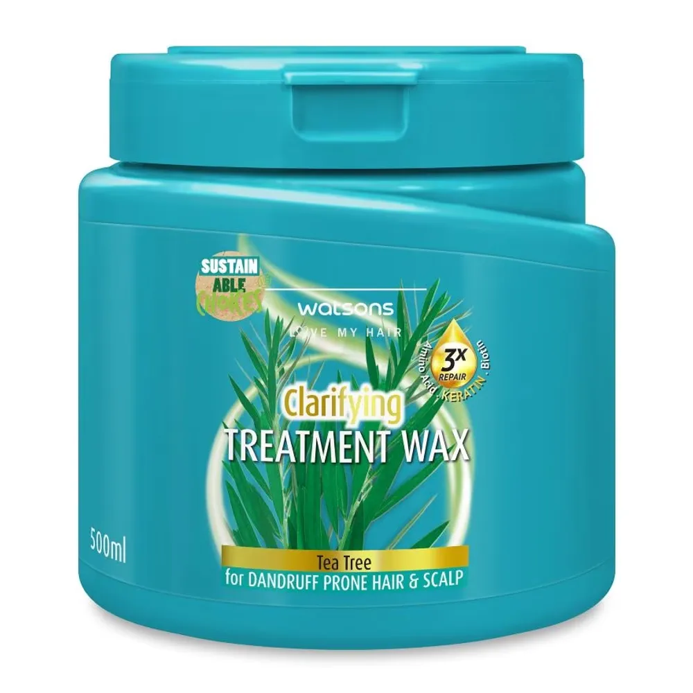 Watsons Tea Tree Clarifying Hair Treatment Wax for Dandruff Prone Hair & Scalp  