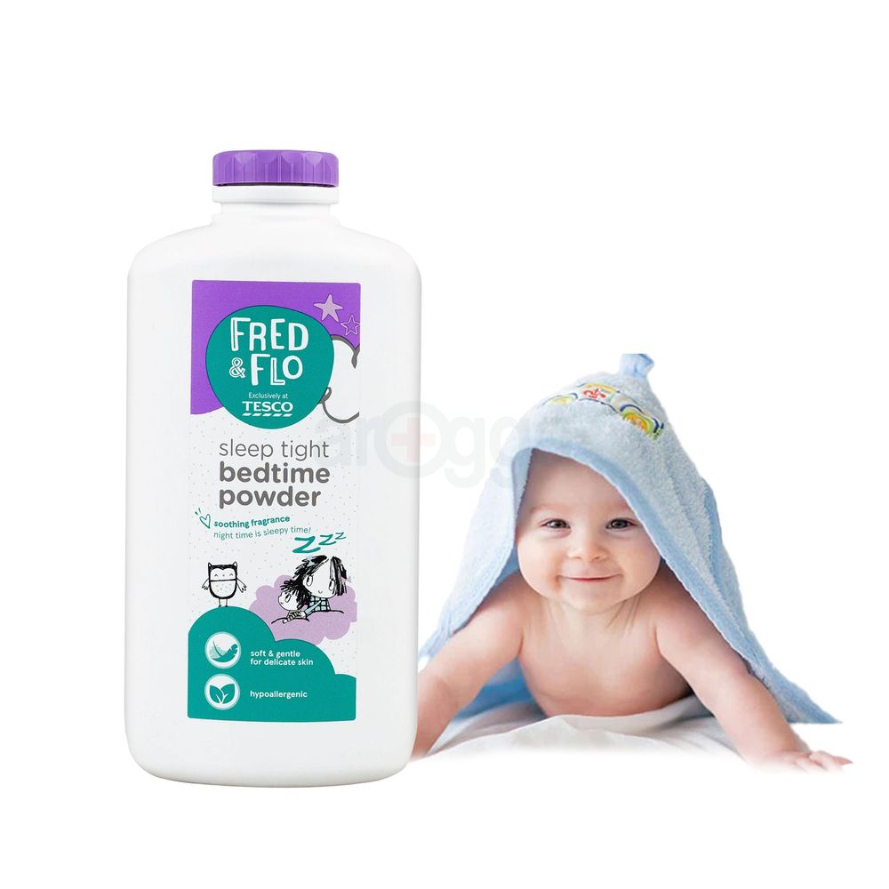 Tesco Fred & Flo Sleep Tight Hypoallergenic Bedtime Powder for Delicate Skin  