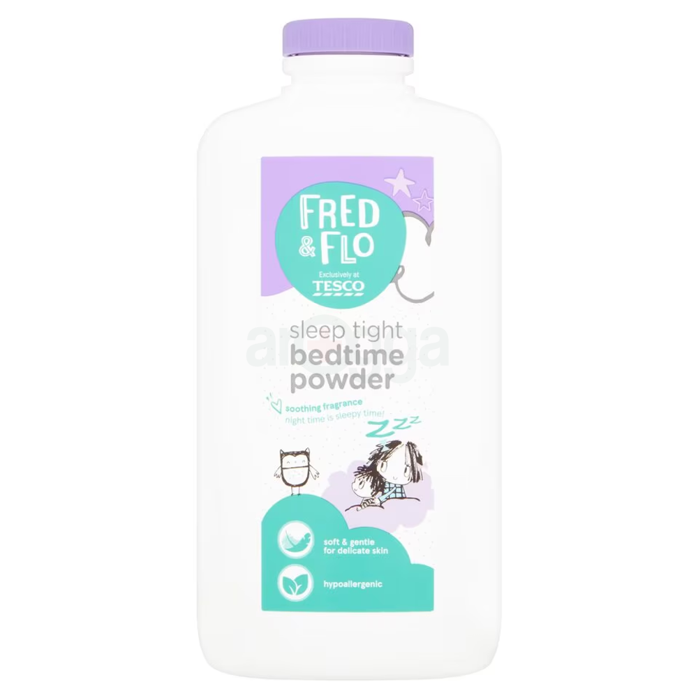 Tesco Fred & Flo Sleep Tight Hypoallergenic Bedtime Powder for Delicate Skin  