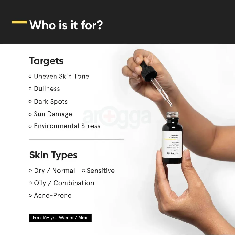 Minimalist Vitamin C + E + Ferulic 16% Face Serum  