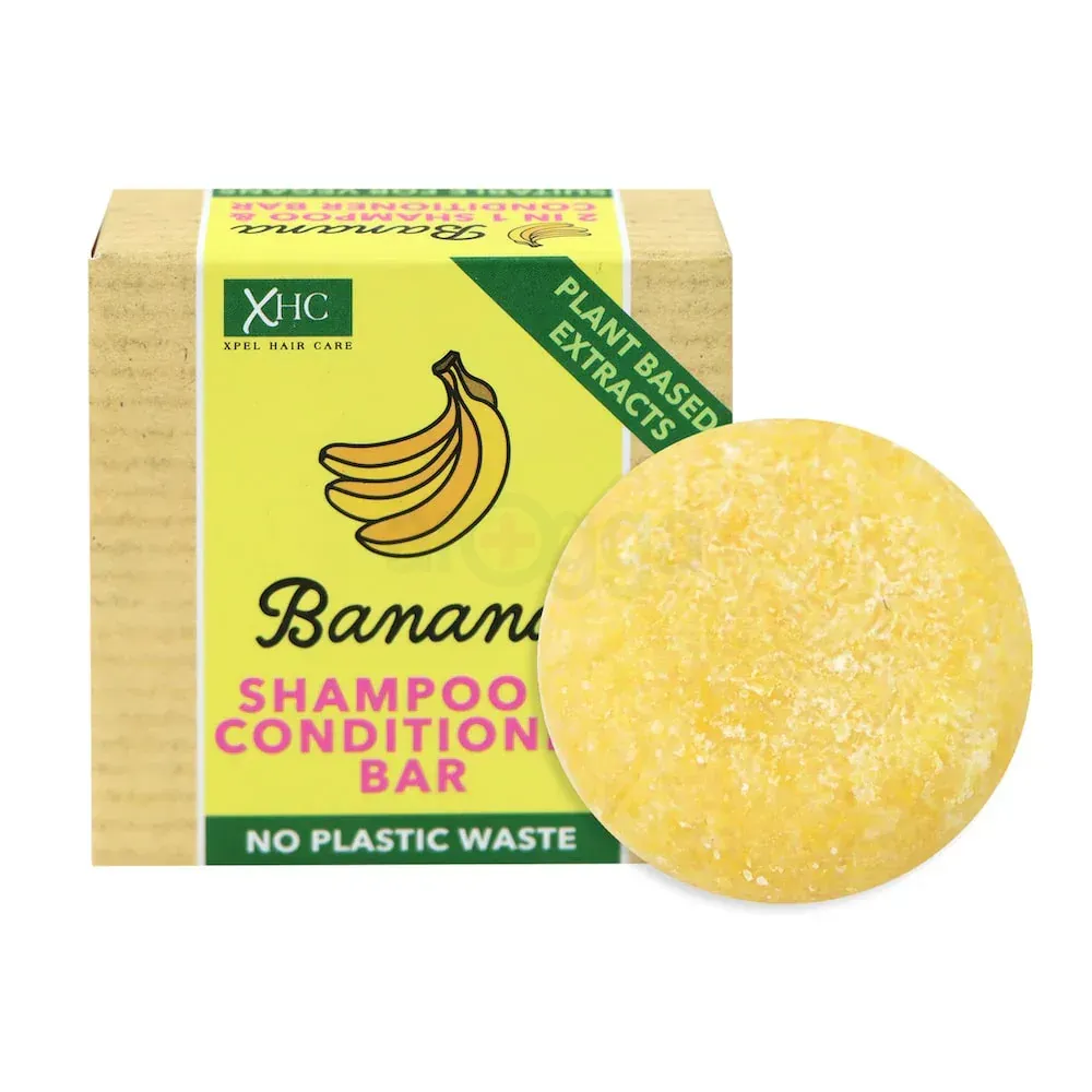 XHC Banana Shampoo & Conditioner Soap Bar by Xpel  