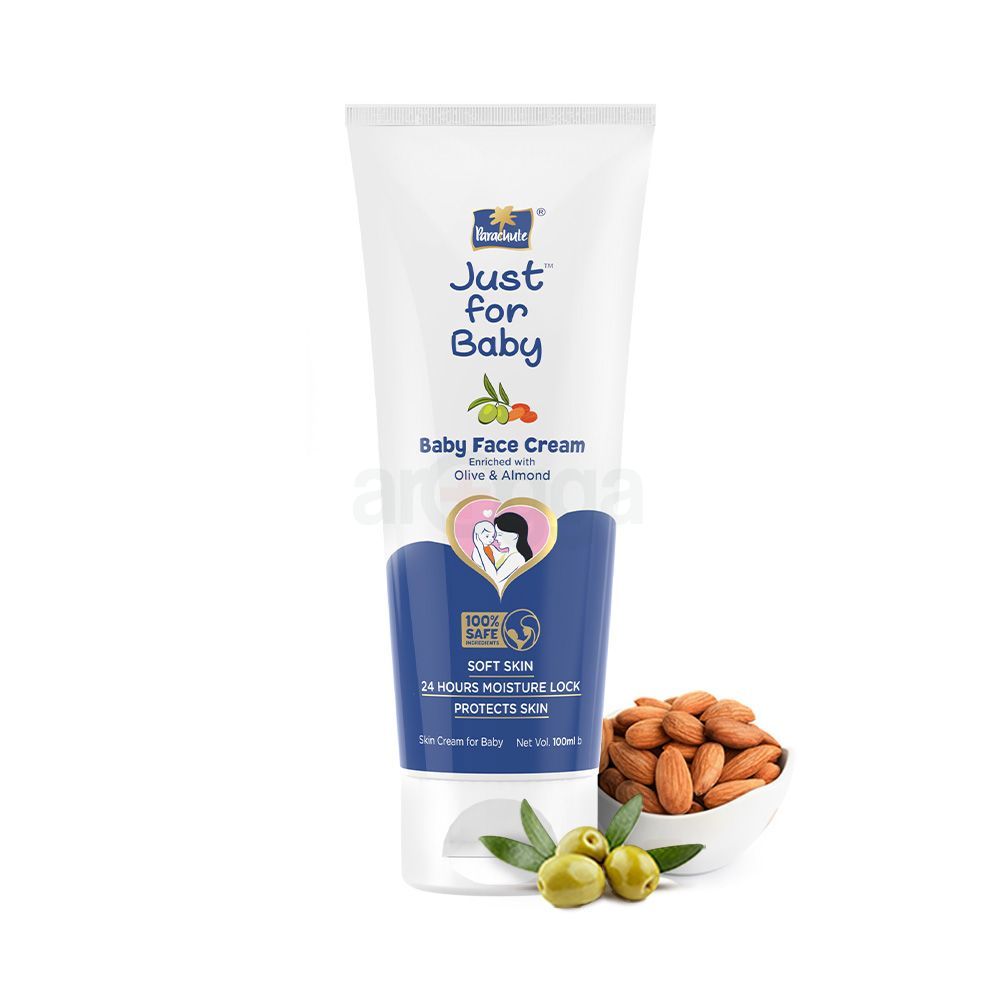 Parachute Just for Baby - Face Cream 100g Pack of 2 Combo (100ml x 2)  