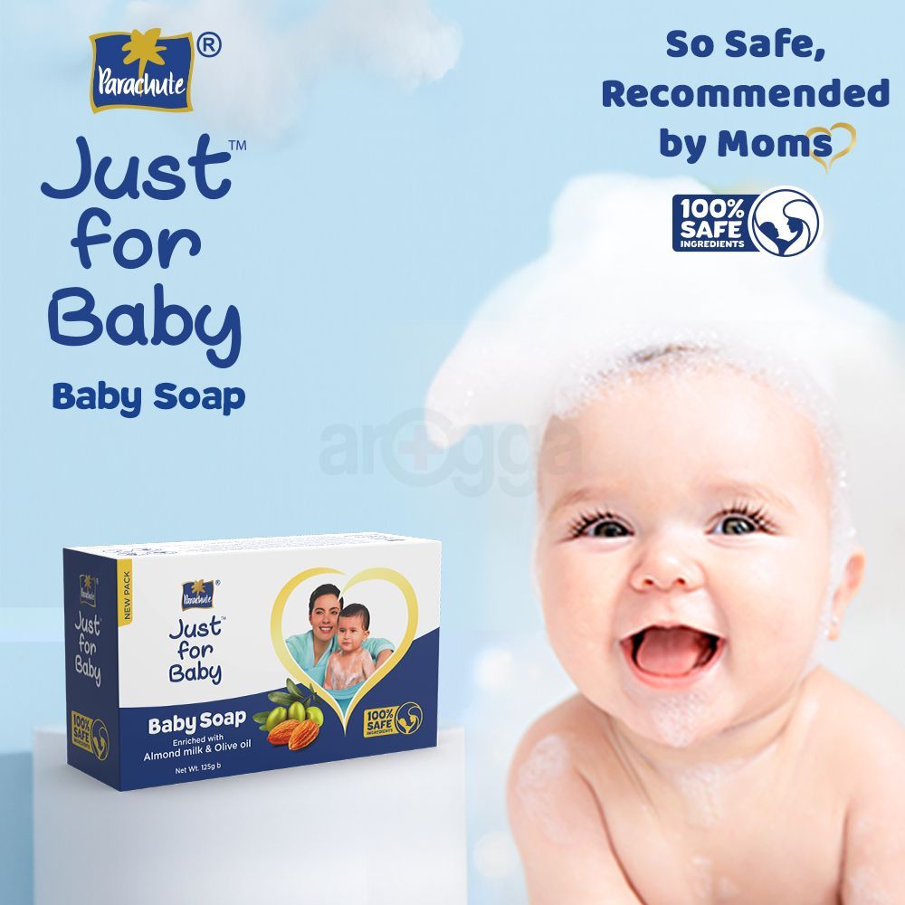 Parachute Just for Baby - Baby Soap 125g Pack of 2 Combo (125g x 2)  