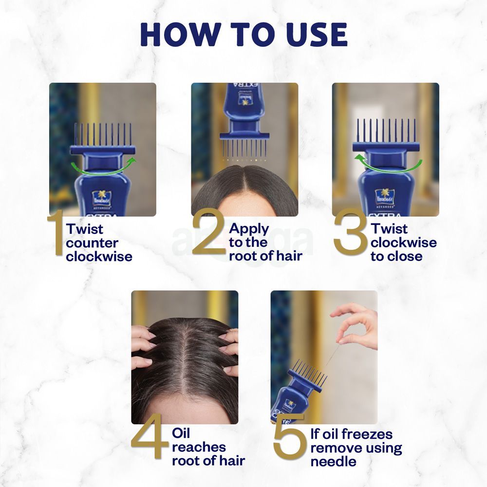 Parachute Hair Oil Anti Hairfall Oil Extra Care 300ml (Root Applier) (FREE 75ml Hair Oil Pack)  