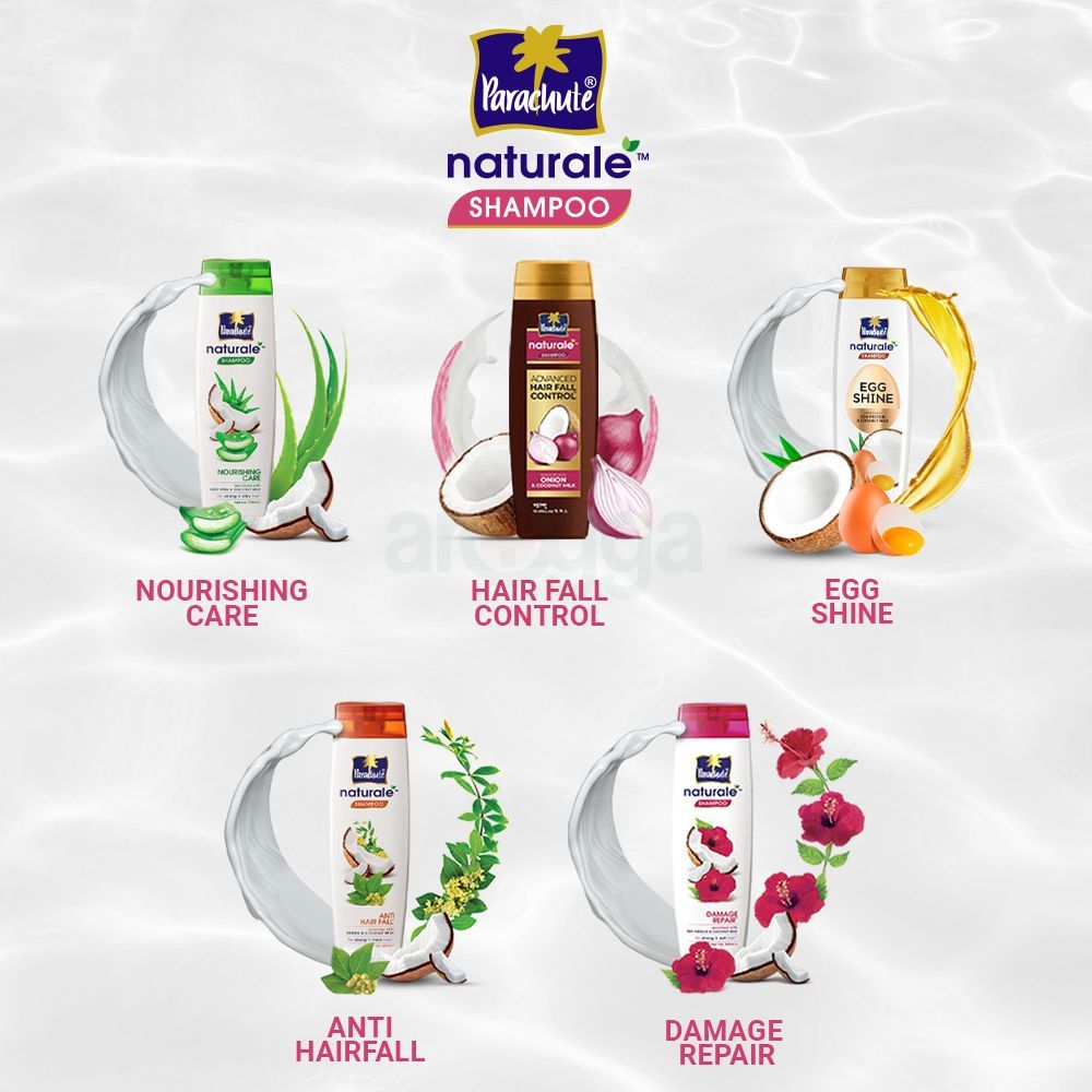 Parachute Naturale Shampoo Damage Repair 330ml (FREE Parachute Advansed Aloe Vera Hair Oil 150ml)  