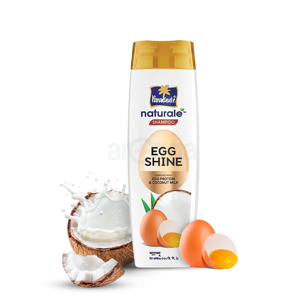 HAIR CARE BUNDLE - Parachute Naturale Shampoo Egg Shine 330ml & Onion Enriched Coconut Hair Growth Oil 200ml  