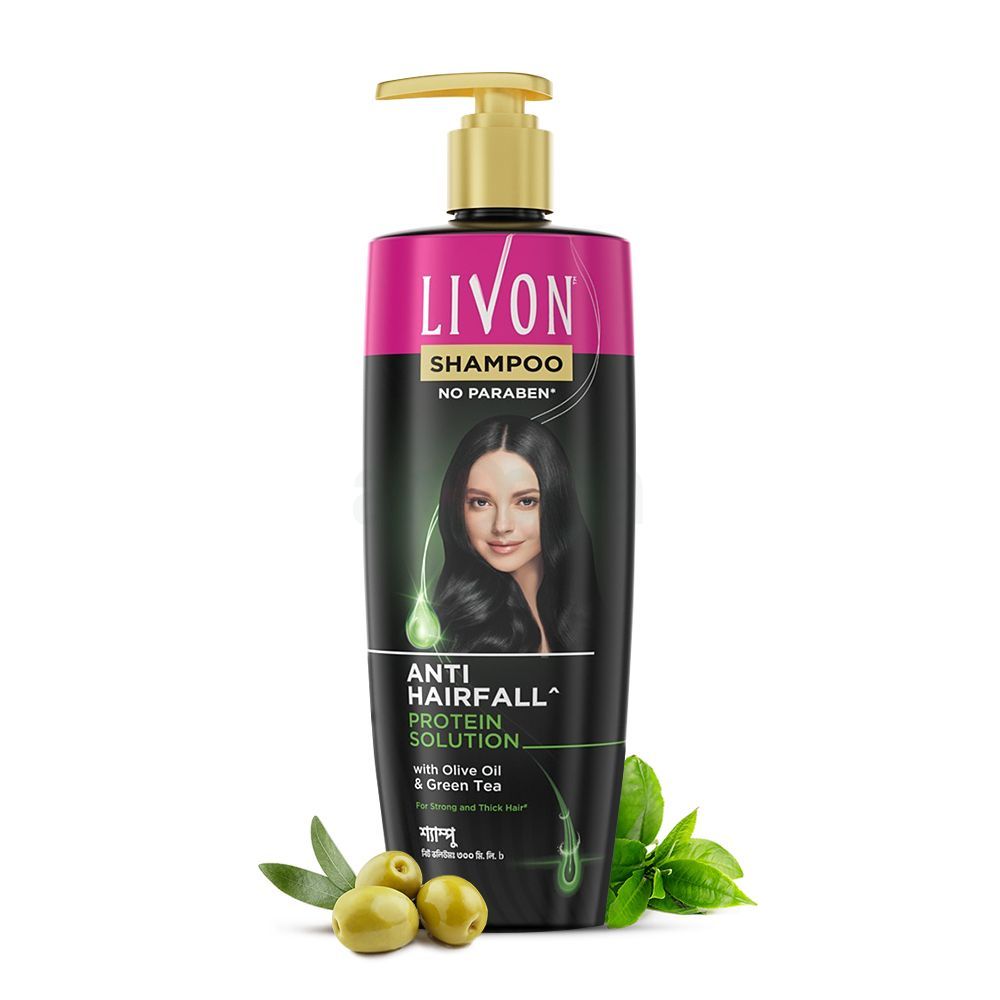 Livon Anti Hairfall Protein Shampoo 300ml & Livon Hair Serum 50ml - Combo  