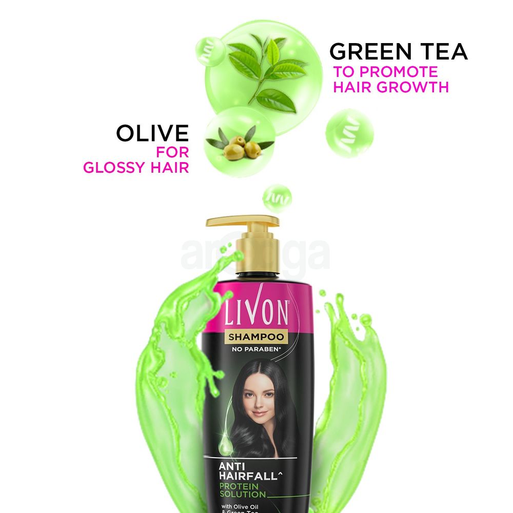 Livon Anti Hairfall Protein Shampoo 300ml & Livon Hair Serum 50ml - Combo  