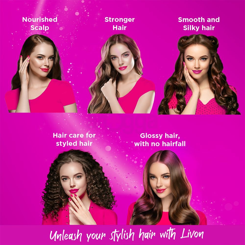 Livon Anti Hairfall Protein Shampoo 300ml & Livon Hair Serum 50ml - Combo  