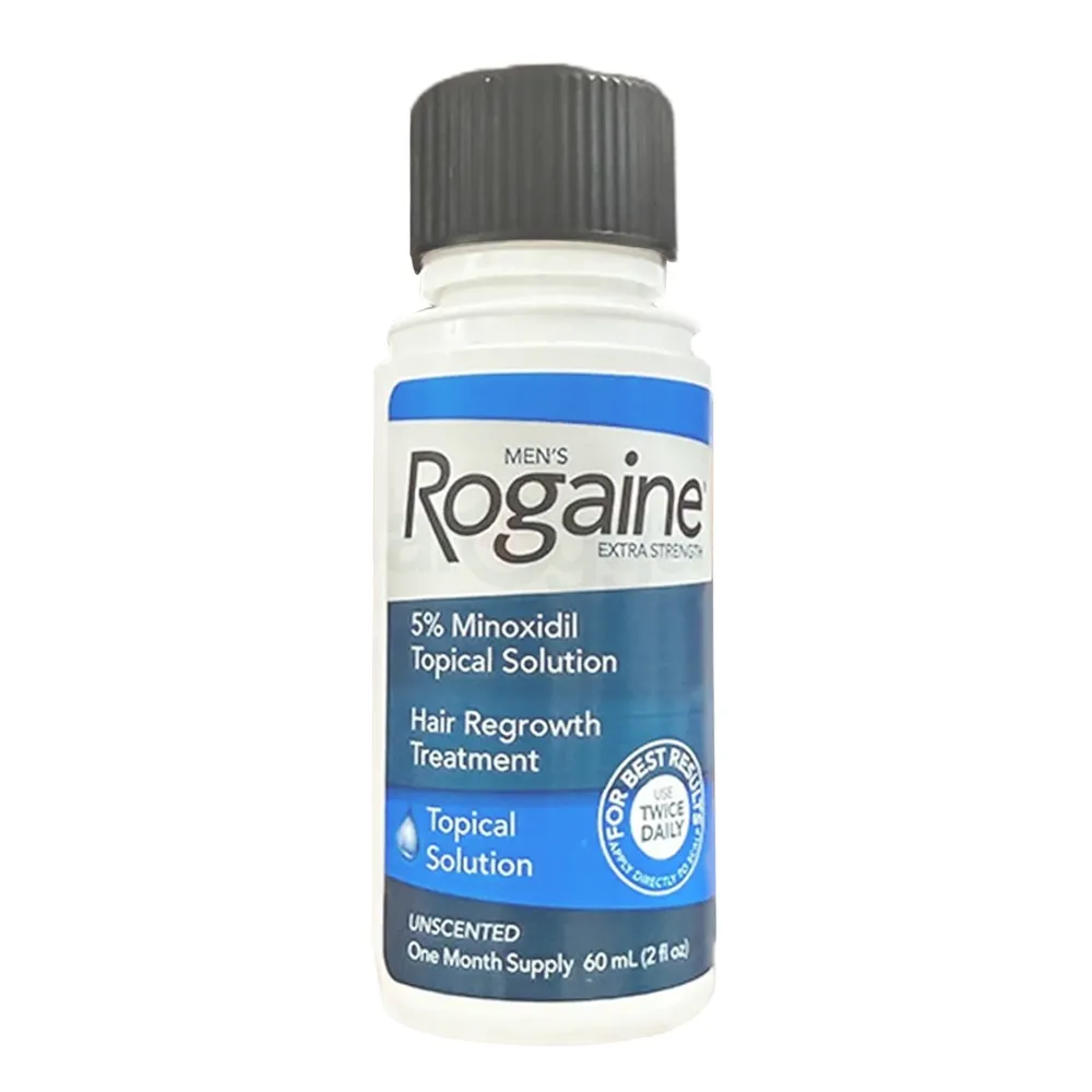 Men's Rogaine 5% Minoxidil Topical Solution Hair Regrowth Treatment 60ml  