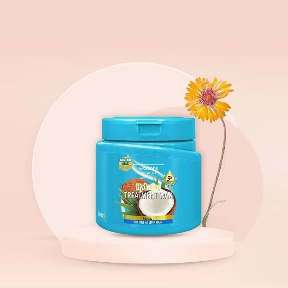 Watsons Coconut Hydrating Hair Treatment Wax for Fine or Limp Hair 500ml  