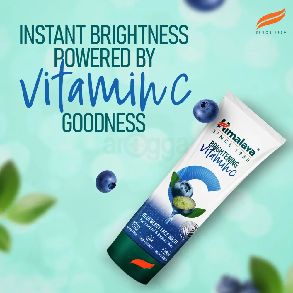 Himalaya Brightening Vitamin C Blueberry Face Wash 100ml  