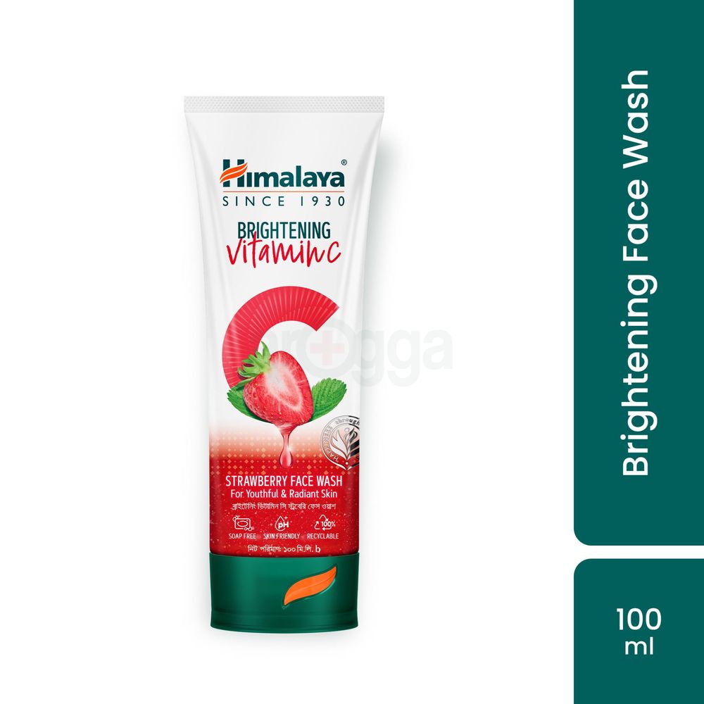 Himalaya Brightening Vitamin C Strawberry Face Wash 100ml  