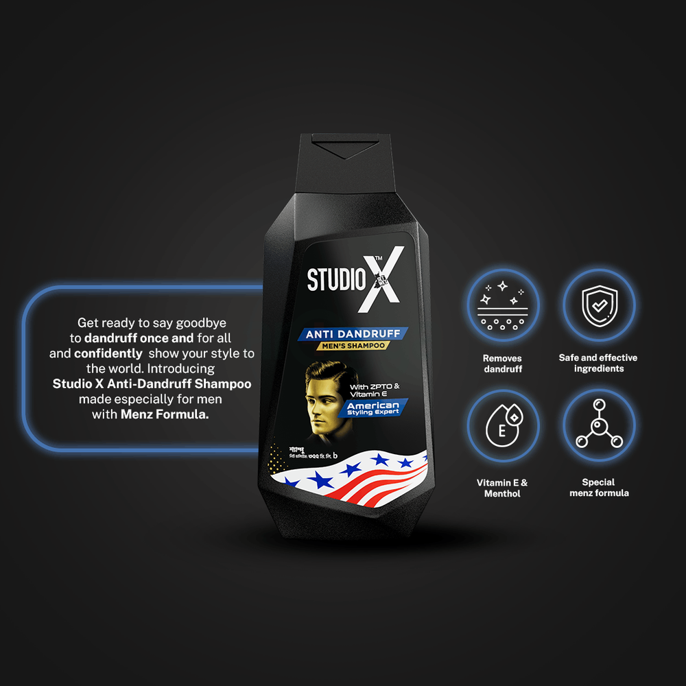 Studio X Anti Dandruff Shampoo for Men (5ml X 12 pcs)  