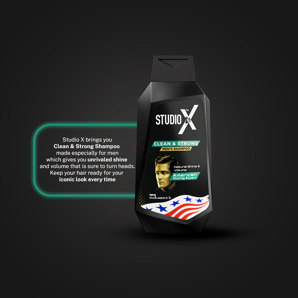 Studio X Clean & Strong Shampoo for Men 175ml  