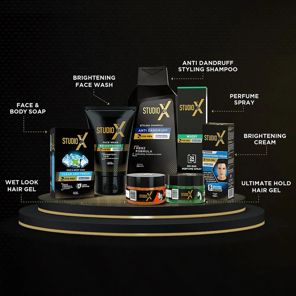 Studio X Clean & Strong Shampoo for Men 175ml (75gm Soap Free)  