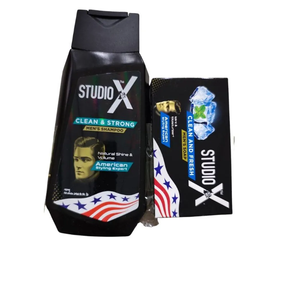 Studio X Clean & Strong Shampoo for Men 175ml (75gm Soap Free)  