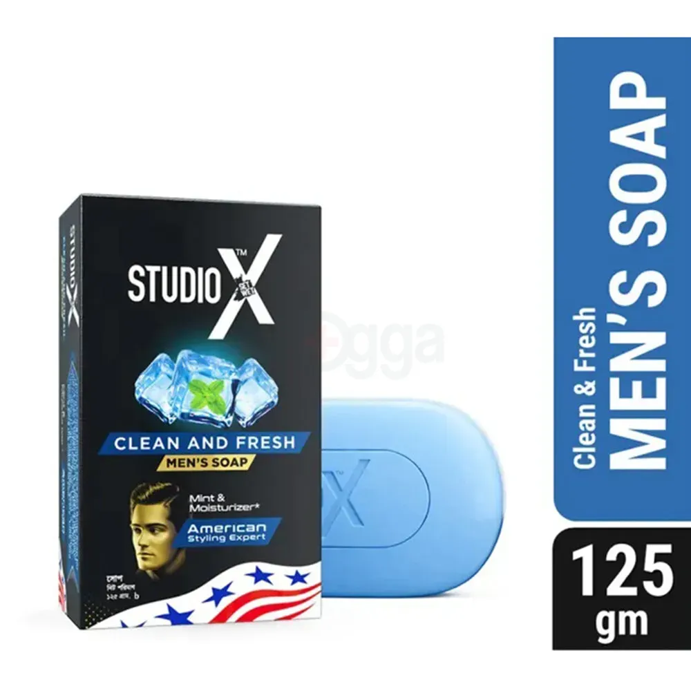 Studio X Clean & Fresh Soap for Men 125gm  