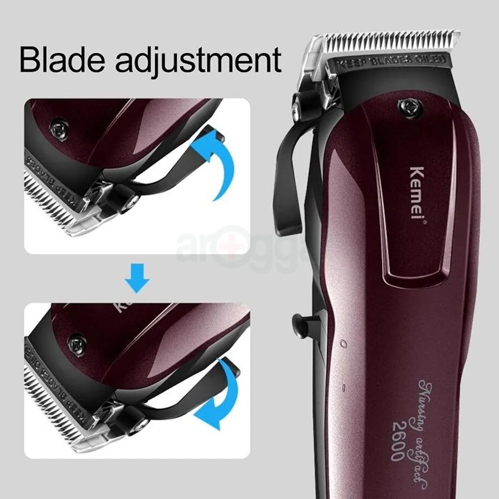 Kemei KM-2600 Professional Cord Cordless Hair Clipper Beard Trimmer for Men  