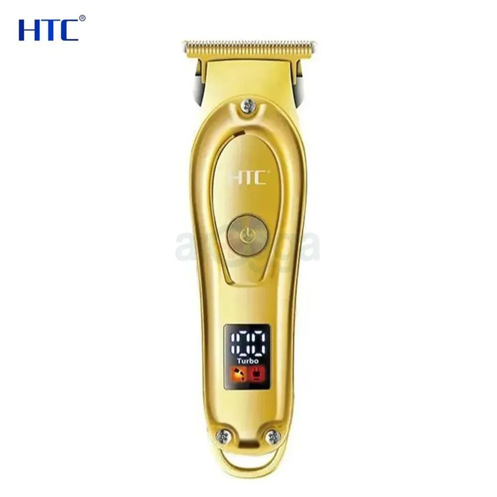 HTC AT-176 Rechargeable Hair Clipper Golden Color With LED Display  