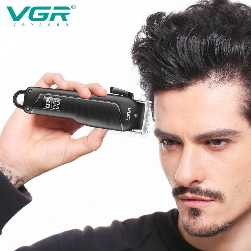 VGR V-683 Professional  Hair Clipper with LED Display for Men  