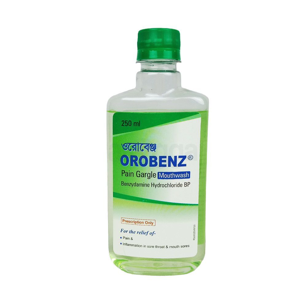 Orobenz Pain Gargle 0.15%w/v mouthwash