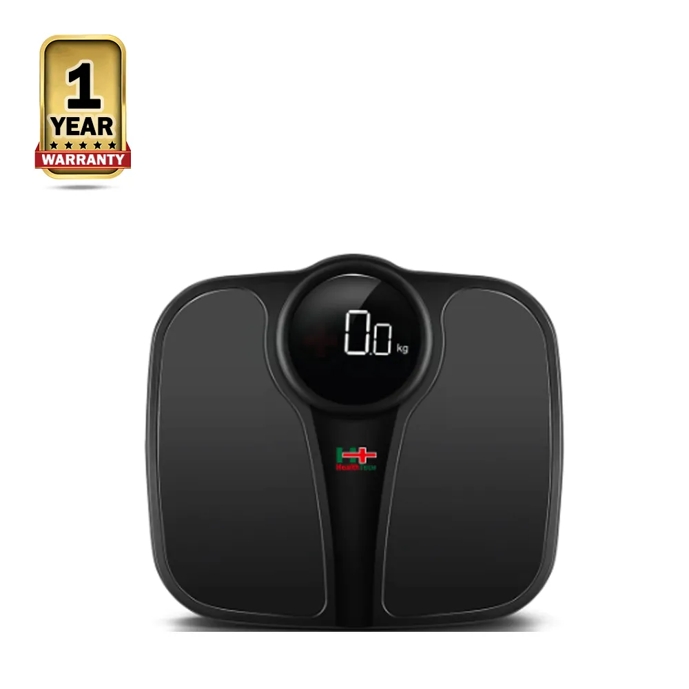 Health Tech LED Digital Body Weight Scale HT102 (White & Black)  