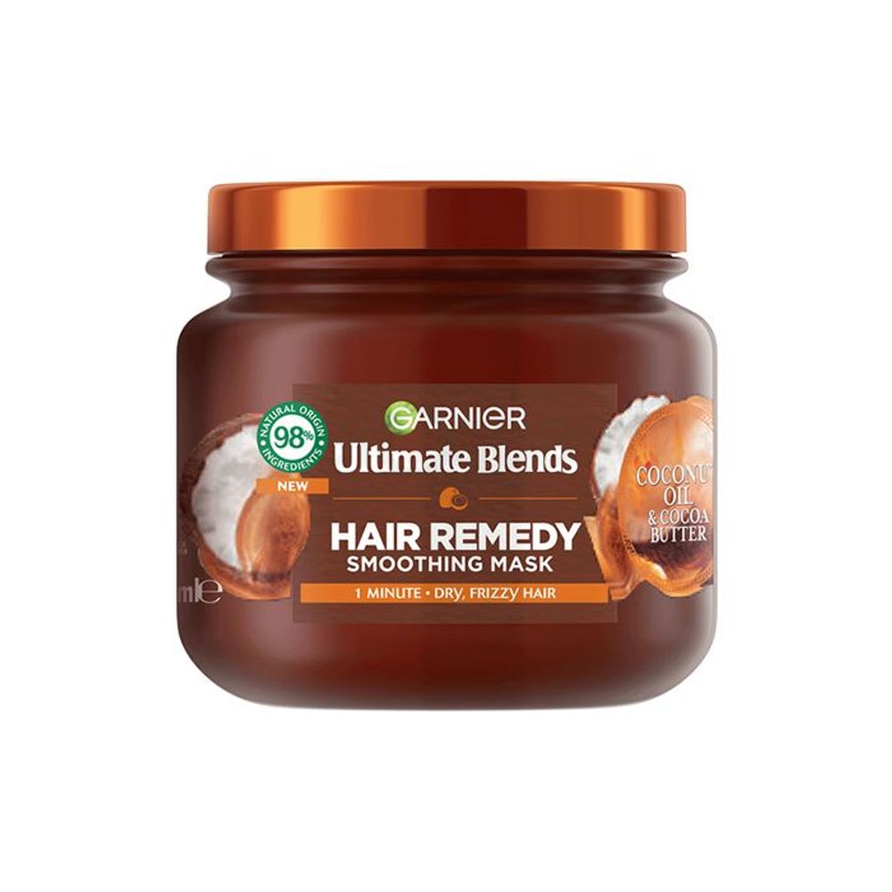 Garnier Ultimate Blends Coconut Oil & Cocoa Butter Smoothing Hair Remedy Soothing Mask  