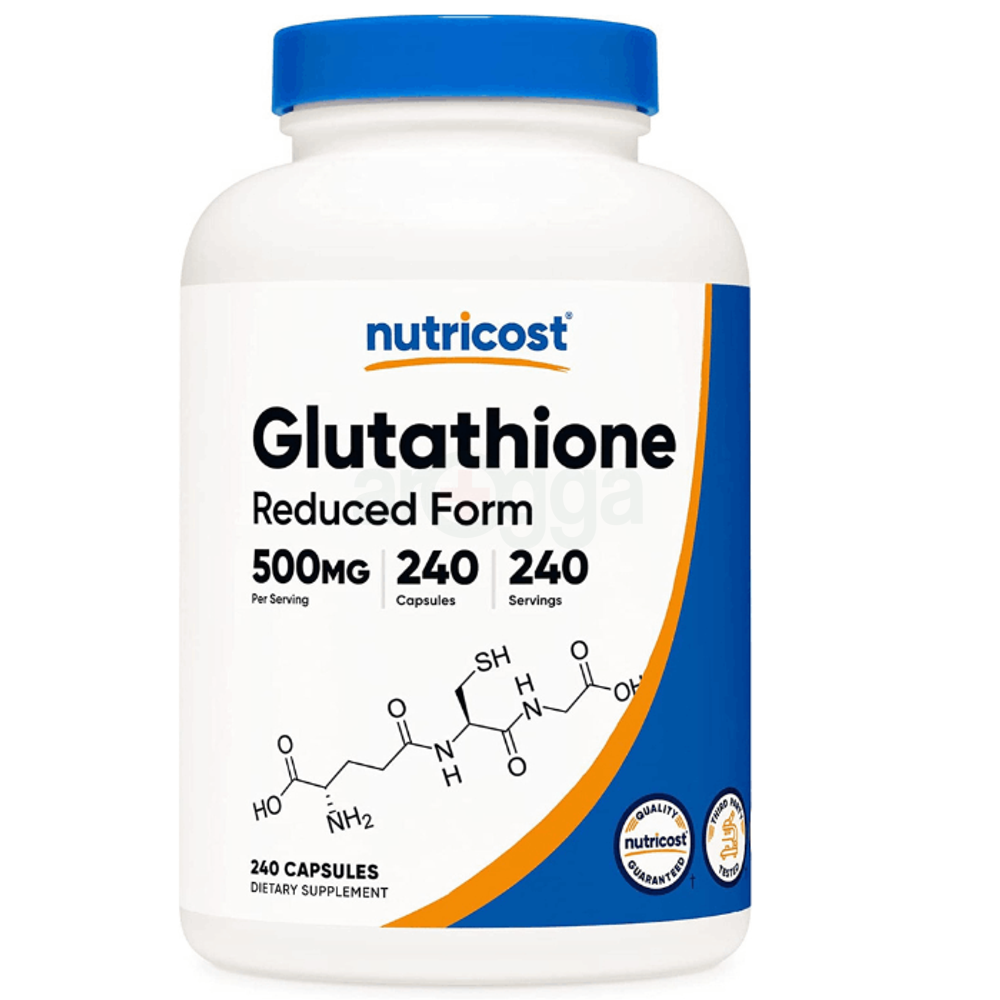 Nutricost Glutathione Capsules 500mg, 240 Capsules, 8 Months Supply  