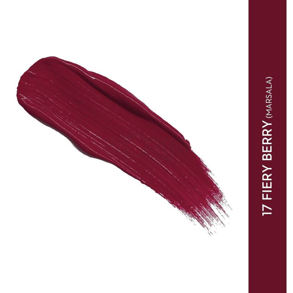 SUGAR Cosmetics Smudge Me Not Liquid Lipstick - 17 Fiery Berry (Marsala)  