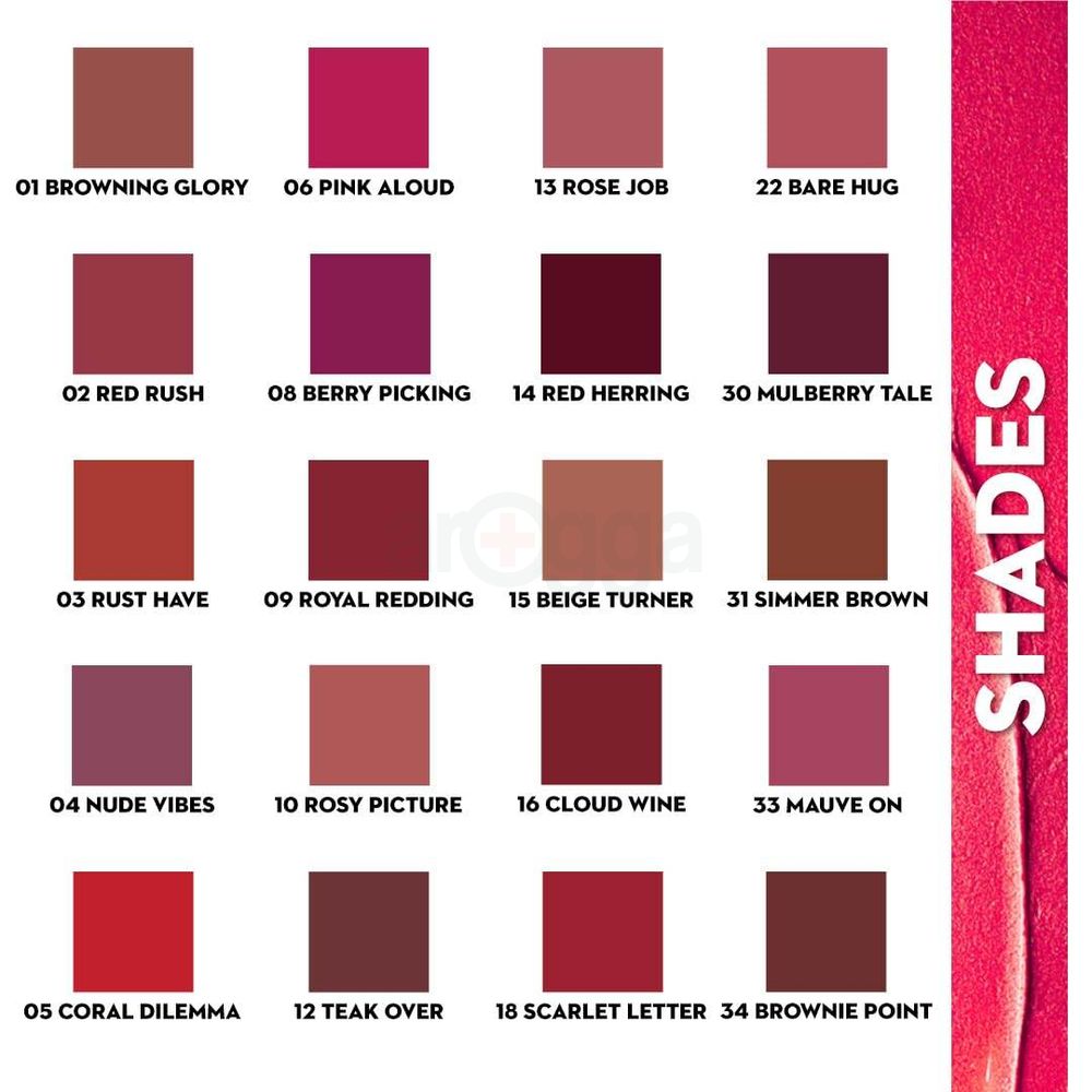 SUGAR Cosmetics Nothing Else Matter Longwear Lipstick - 14 Red Herring  