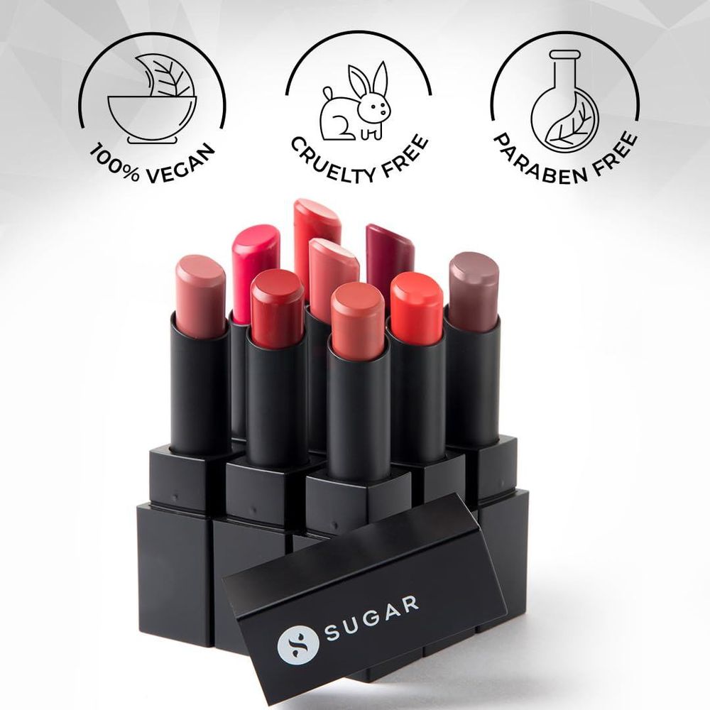 SUGAR Cosmetics Nothing Else Matter Longwear Lipstick - 14 Red Herring  