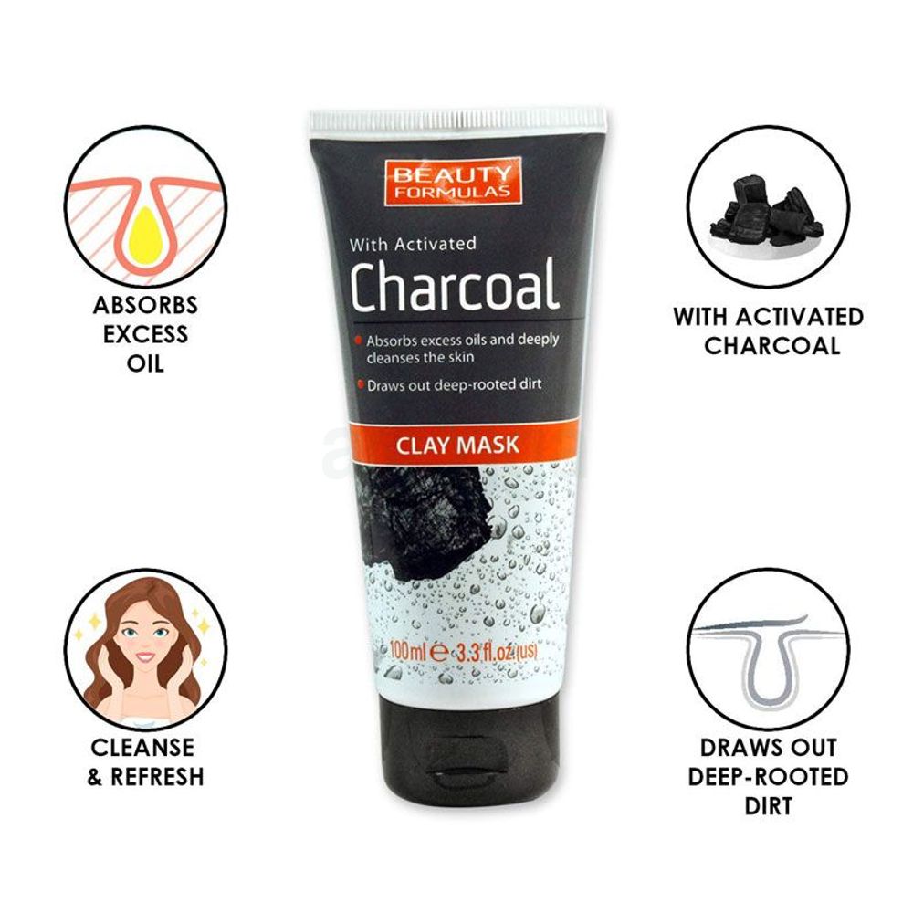 Beauty Formulas Charcoal Clay Mask  