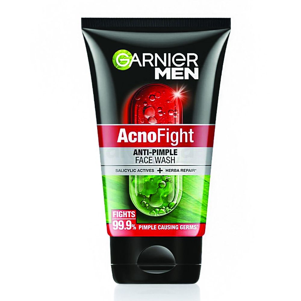 Garnier Men Acno Fight Anti Pimple Face Wash with Salicylic Active & Herba Repair 100gm  
