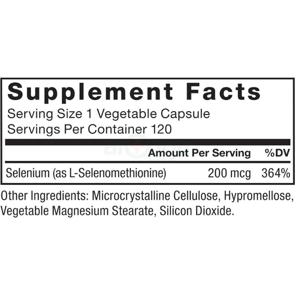 Force Factor Selenium Immune Support Supplement, Selenium 200mcg 120 Capsules  