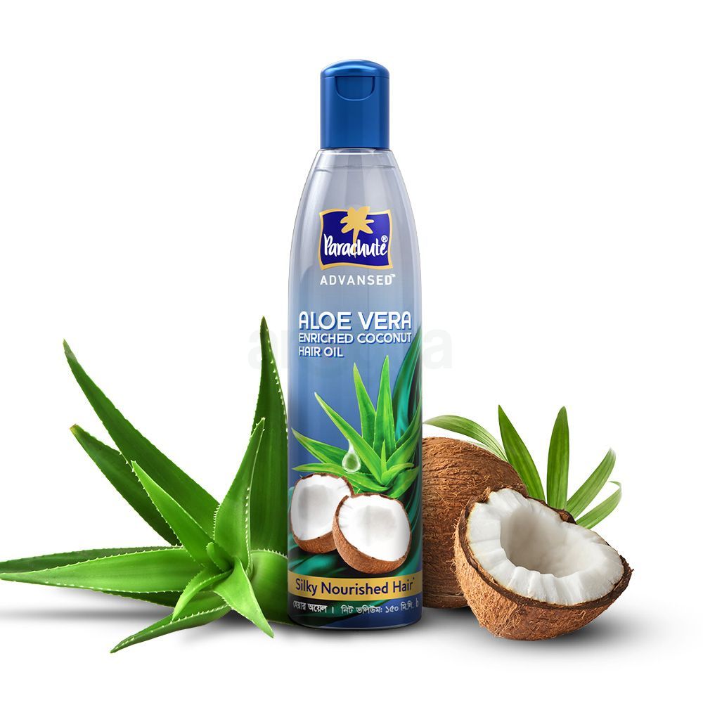Parachute Hair Oil Advansed Aloe Vera Enriched Coconut 150ml Pack of 2 (150ml x 2)  