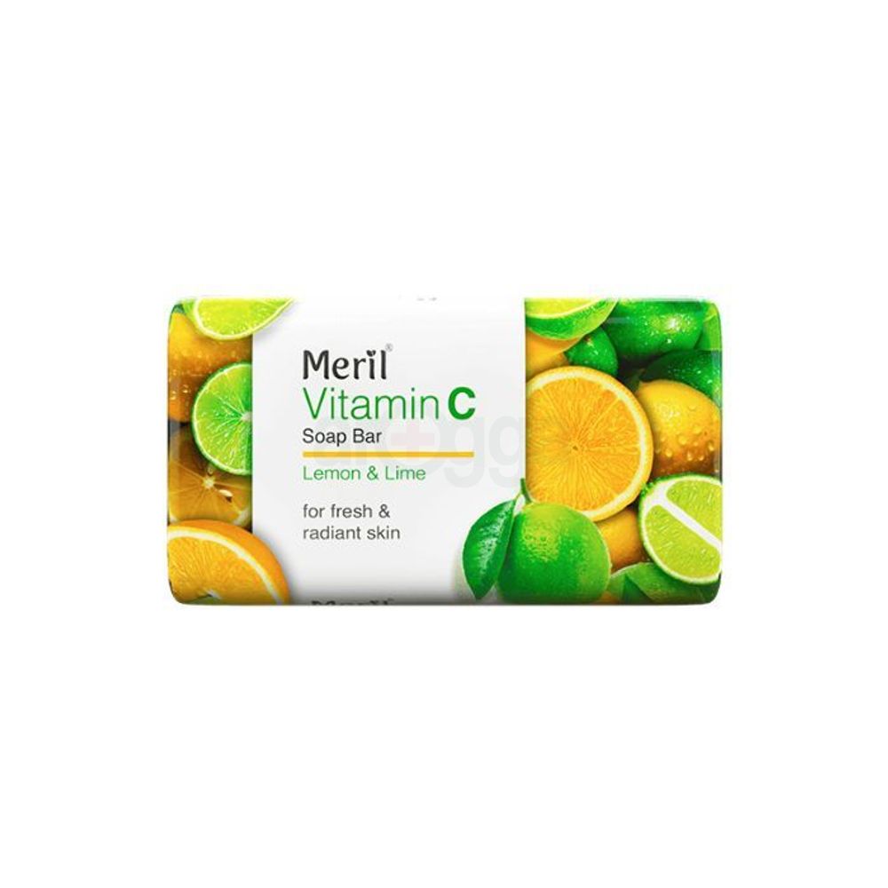 Meril Vitamin C Soap Bar – Lemon & Lime 100gm  