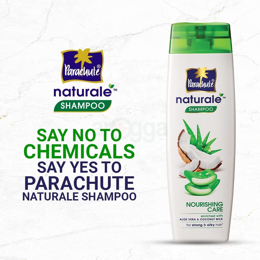 Parachute Naturale Shampoo Nourishing Care 330ml (Get 170ml Shampoo Free) - Strong Hair Shampoo Pack  